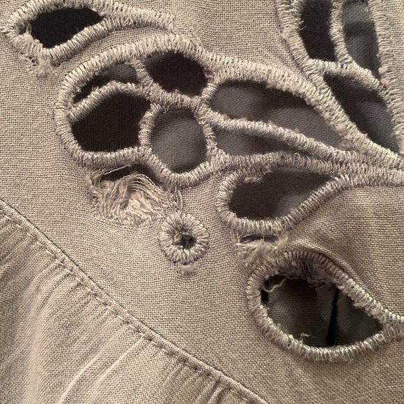 Torrid Light Blue Sleeveless Top with cut out designs - Picture 8 of 10